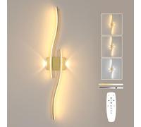 Goeco Aplique Pared Regulable Interior, 89CM 29W 3000K-6500K, Dorado