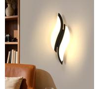 Goeco Apliques de Pared Interior 12W 1350LM 3000K/4500K/6500K, Negro