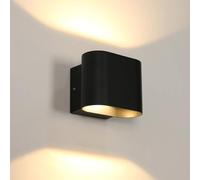 Goeco Apliques Pared LED Exterior, 14W Impermeable Apliques Exterior, rotación de 350°, Luz cálida 3000K Lampara de Pared Exterior Modernos para Jardín Pared Valla Garaje Escalera Puerta Delantera
