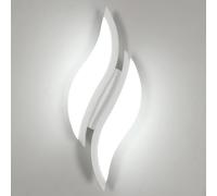 Goeco Lámpara de Pared Interior LED, 12W 1350LM 6500K, Blanco, 29CM