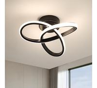 Goeco Lámpara de Techo LED Moderna, 4500K 22W 2500LM, Negro
