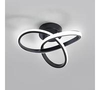 Goeco Lampara LED Techo Moderna, 3000K/4500K/6500K 20W 2200LM Negro