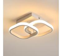 Goeco Plafón LED Moderno Cuadrada 22W 3000K, 28CM Blanco