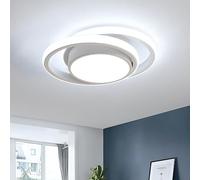 Goeco Plafon LED Techo Redondo Moderna, 32W 2350LM 6500K, Blanco
