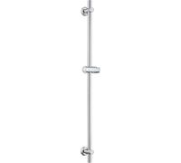 Görbach Barra de Ducha 100 cm de Acero Inoxidable, Columna Sin Grifo con Soporte de Alcachofa y Soportes de pared Ajustable en Altura, Cromo