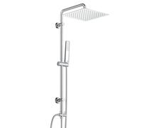 Görbach Columna de Ducha sin Grifo Ducha Para Baños Barre Altura Adjustable Set de Ducha Acero Inoxidable 304 Conjunto Ducha con Alcachofa Ducha Mano y Cabezal Ducha Lluvia Grande 25x25cm