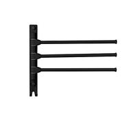 Görbach Toallero Baño Multifuncional de Aluminio Toallero para Baño Estante de Toallas Toallero con Barra para Toallas Anticorrosión Negro(Hh-3MS)