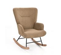 Goeurvant Sillón para los oídos Silencioso con reposabrazos, sillón de pana fina, cómodo sillón de relax con respaldo alto, sillón moderno de lectura para salón, dormitorio, espacios pequeños, color