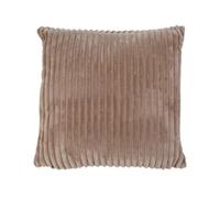 Gözze - Funda de cojín suave con aspecto de pana, Set de 2, 50 x 50 cm - Marrón Topo