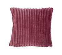Gözze - Funda de cojín suave con aspecto de pana, Set de 2, 50 x 50 cm - Rojo Baya