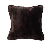Gözze - Fundas de cojín Sensación de Cachemira Premium, Set de 2, 500 g/m², 50 x 50 cm - Marrón chocolate