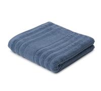 Gözze - Serviette éponge Milan, douce et absorbante, 70% coton bio/30% viscose (bambou), végétalien, 50 x 100 cm - bleu
