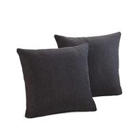 Gözze - Set de 2 fundas de almohada, Dallas, 50 x 50 cm - Gris antracita