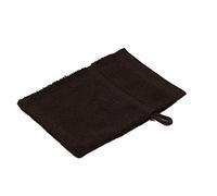 Gözze - Set de 4 manoplas de baño, Suave y Absorbente, 100% Algodón, 16 x 21 cm - Marrón chocolate