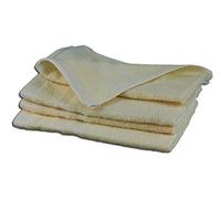 Gözze - Set de 4 toallas de invitados, Suave y absorbente, Algodón, 30 x 30 cm - Vainilla