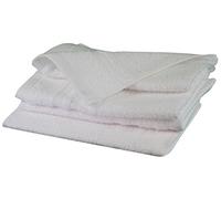 Gözze - Set de 4 toallas de invitados, Suave y absorbente, Algodón, 30 x 50 cm - Blanco