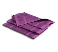Gözze Sylt - Toalla de Ducha (4 Unidades), algodón Rizado, Morado, 30 x 30 cm