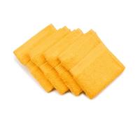 Gözze - Toalla de aseo New York, Set de 4, Suave y absorbente, Algodón, 30 x 30 cm - Amarillo