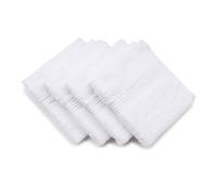 Gözze - Toalla de aseo New York, Set de 4, Suave y absorbente, Algodón, 30 x 30 cm - Blanco