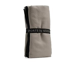 Gözze - Toalla deportiva absorbente, muy suave, Fibra sintética, 70 x 140 cm - Marrón Topo