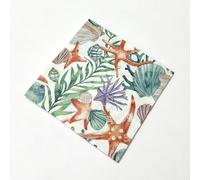 Goiern 40 Unidades de servilletas de Papel con Motivo Marino, 4 diseños de 10 Unidades Cada uno, servilletas marítimas de 33×33 cm para Fiestas en la Playa, cumpleaños Infantiles y decoración
