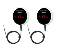 Gokelomg Tuya Home Wifi Sensor de temperatura Alarmas de temperatura Termómetro digital para agua estancia Piscina Termostato Alarma Nursery Fermentación Animales Cría Pantalla Digital Enchufe