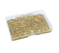 Gold Heart Paper Clips 100 Pack - Cute Decorative Document Organizer | Mini Porta Portátil de Acero Inoxidable | Clips de fantasía de 0,79 pulgadas para invitaciones de boda, manualidades, álbumes de
