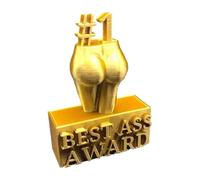 Gold Ornament - 6.69 Inch Large Resin Award Hardware, Antique Humor Home Decoration Component, No Deforming Conmemorative Figurine | Gift Idea For Hard Work Celebration Party Item