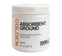 Golden Acrílico Medio: Absorbent Grond Blanco Color: 236 ml creates an absorbent surface for staining