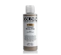 Golden Acrylic: Acrílico Fluido: 119ml. (Botella) Bronce Iridiscente (Fino)