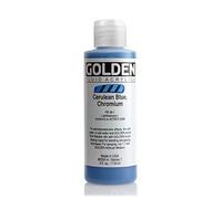 Golden Acrylic: Acrílico Fluido: 119ml. (Botella) Cromo Azul Cerúleo