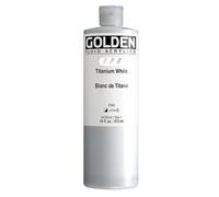 Golden Artist Colors - Acrílico: 473ml.. (16oz)(Acrílico Fluido) Blanco Titanio