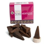 Golden NAG Conos Incienso Meditación - Cajita de 10 Conos