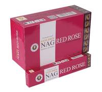 Golden Nag Red Rose Masala Agarbathi Varillas de incienso 15g Paquete individual