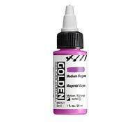 Golden Pintura Acrilica de Alto Flujo, Magenta Medio, Botella de 30 ml