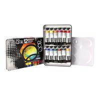 Golden : Qor : Watercolour Paint : Introductory Set of 12 Colours : 5ml Tubes