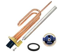 GOLDMAN SERVICE Kit de Recambio Calentador de Agua Eléctrico: Resistencia Curva, Ánodo de Magnesio, Junta de Goma y Tornillo de Fijación. Compatible con Termos Eléctricos de Grandes Marcas (2000 W)