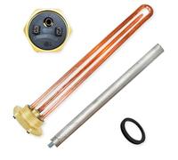 GOLDMAN SERVICE Kit Resistencia Termo Eléctrico Monoblock Roscada de 1¼ Pulgadas - Anodo Magnesio - Junta. Recambio para Termos de agua, Acumulador Solar, Caldera (2000W)