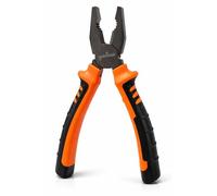 GOLDTOOLS - Alicates universales profesionales de 200 mm, acero cromo-vanadio, mango ergonómico bimaterial, ideal para bricolaje y reparación (200 mm)