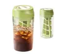 Golgner Vaso giratorio 2 en 1, molde para cubitos de hielo con tapa, cubo de hielo con tapa, con liberación giratoria, sin BPA, para bebidas refrigeradas, whisky y cócteles