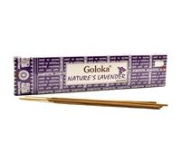 GOLOKA Incienso Natural de Lavanda - Nature's Lavender Incense - 1 cajetilla de 15gr.