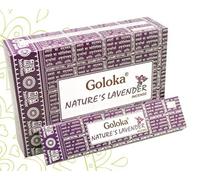 GOLOKA Incienso Nature's Lavanda 12x15g Nag Champa