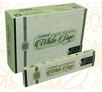 Goloka White Sage Incense Box of 12 Packs de 15 gr c/u