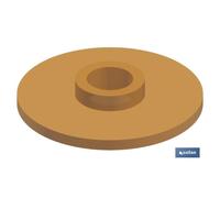 Goma ø19,2 x ø67 x 3,5 mm cierre con cuello para descargador cisterna baja caja 10 unid.