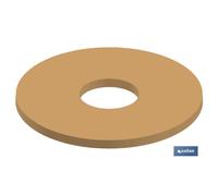 Goma ø23 x ø74 x 3 mm cierre sin cuello para descargador cisterna baja caja 10 unid.