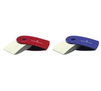 Goma de borrar Faber-Castell Sleeve Mini Funda Rojo Azul (24 Unidades)