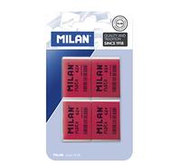Goma de borrar milan nata 624 blister de 4 unidades