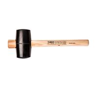 Goma mallet 75 mm/680 g, mango de madera hickory