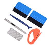 Gomake El Kit de Herramientas de Envoltura de Vinilo para vehículos Incluye espátula de Fieltro de 4 Pulgadas, Cuchillo y Cuchillas retráctiles de 9 mm, Cortador de Vinilo Zippy y Mini espátula de