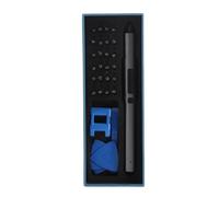 Gonetre Destornillador Eléctrico 28 en 1, Herramienta de Precisión para | USB-C Recargable, Velocidad Máxima de 180 Rpm, Carcasa de Aleación de Aluminio, 3 Luces LED, Batería de 350 MAh